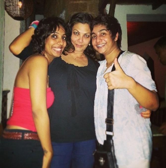 Kimi Katkar clicked while at a party with her friends.