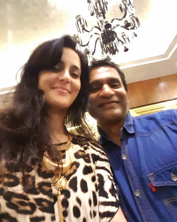 In 2007, Tulip Joshi played a suicide bomber in Dhokha, a film directed by Pooja Bhatt and which also starred Muzammil Ibrahim. In picture: Tulip Joshi with her husband.