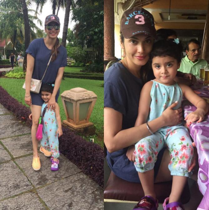 A picture from Isha Koppikar's vacation with daughter Rianna.