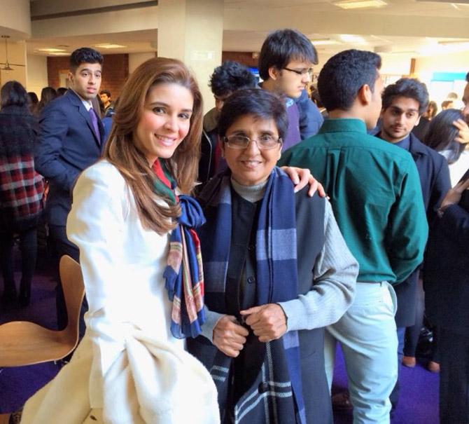 Raageshwari Loomba with Kiran Bedi