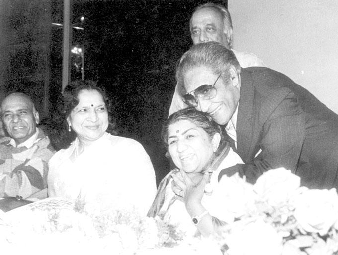 Ashok Kumar with Lata Mangeshkar Ashok Kumar with Lata Mangeshkar