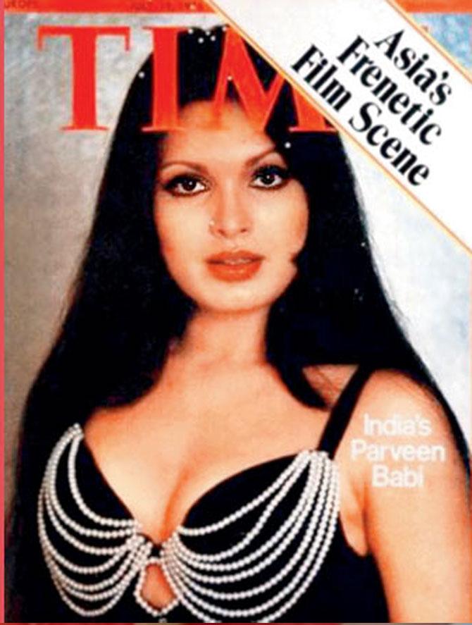 Parveen Babi, was the first Indian star to be featured on the cover of the Asia edition of Time magazine in 1976. She was 27 when the Time cover, titled Asia's Frenetic Film Scene, was released.