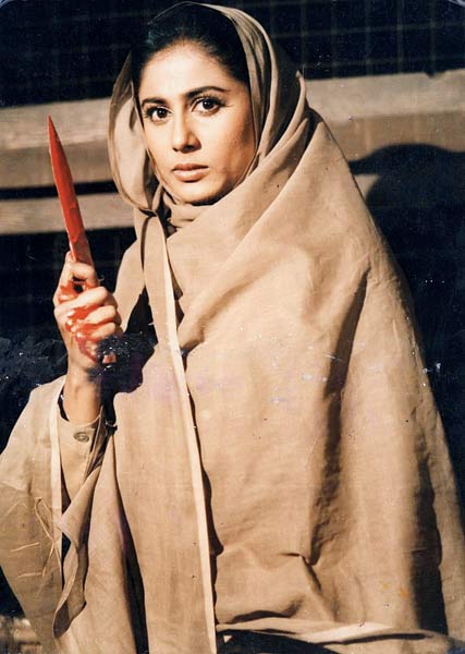 A still from a film starring Smita Patil.