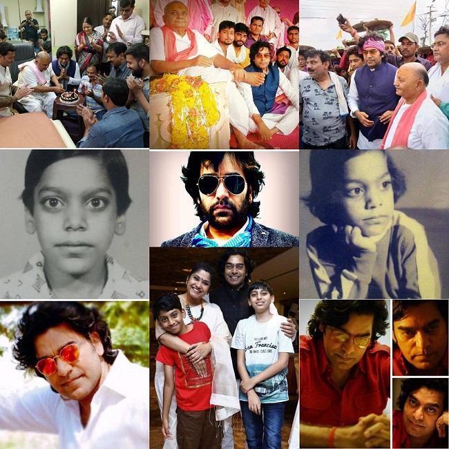 Renuka Shahane shared this photo collage on husband Ashutosh Rana's 50th birthday last year