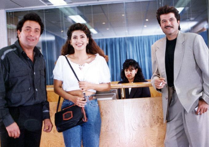 It seemed as if Rishi Kapoor had mastered the art of tackling trolls. He had told mid-day, 'I keep taking panga on social media. But what I tweet is straight from the heart.'
In picture: Rishi with Juhi Chawla and Anil Kapoor.