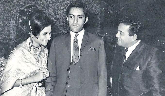 Sanjeev Kumar shared his birthday with his good friend and colleague Shatrughan Sinha's wedding anniversary. In fact, they often celebrated the occasion together. In picture: Sanjeev Kumar at the wedding of Sharmila Tagore and Tiger Pataudi