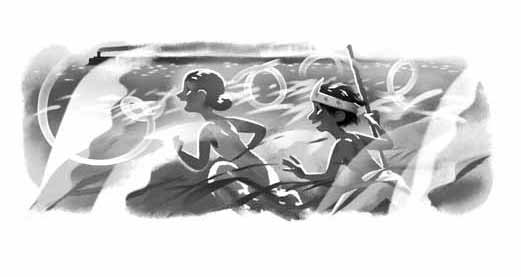 As a tribute to Satyajit Ray on one of his birth anniversaries, search engine Google created this doodle, with a scene from his legendary film Pather Panchali. Pic courtesy Google