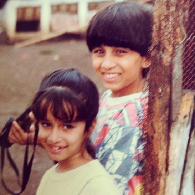 Siddhanth Kapoor looks excited as he poses with his younger sister Shraddha Kapoor. The picture was clicked in a Zoo.