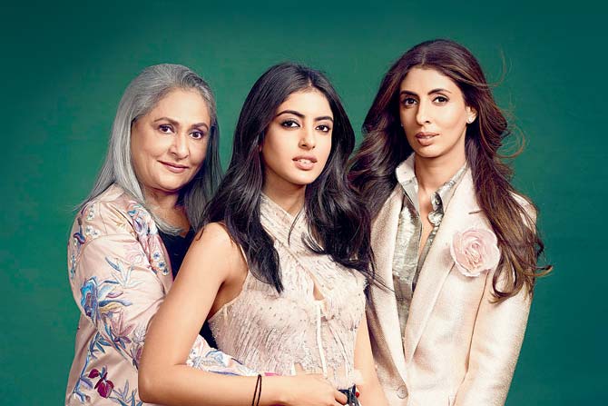 Shweta Bachchan Nanda, her mother-actress Jaya Bachchan and daughter Navya Naveli Nanda gave an exclusive interview to a major magazine in 2017. In the candid chat, which happened to be Navya's first-ever tete-a-tete, it was revealed that her decision to keep an arm's length from the film industry has something to do with Shweta's advice. 'I really try to tell Navya about all the cons [of being a part of the film industry]. I have nothing against the industry, it's who we are. But, it's not an easy world to be in,' Shweta said. The trick works, as the star kid asserts there's 'no way' she'll make a career in acting.