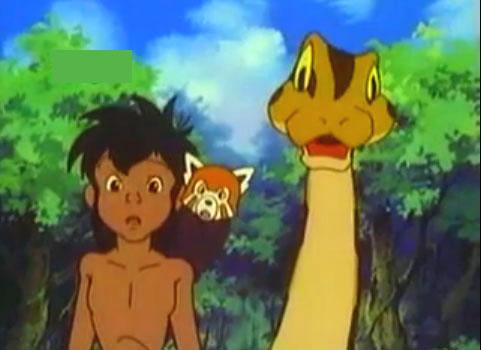 A still from 'Jungle Book' showing Mowgli and Kaa, the cartoon that kids loved to watch in the 90s. The show as based on a collection of stories written by English author Rudyard Kipling.