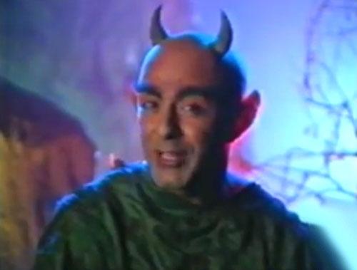 The devil in the ad for a popular television brand. He literally scared kids away.
