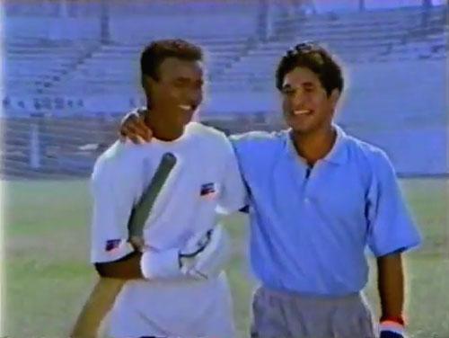 Sachin Tendulkar and Vinod Kambli in a popular 1990s cola commercial.