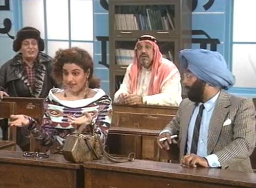 Zabaan Sambhalke, a hilarious sitcom where people from different parts of the globe come to an institute in India to learn Hindi for various reasons. It was the Indian version of the UK television comedy 'Mind Your Language' and happens to be one of Pankaj Kapur's notable television roles.
