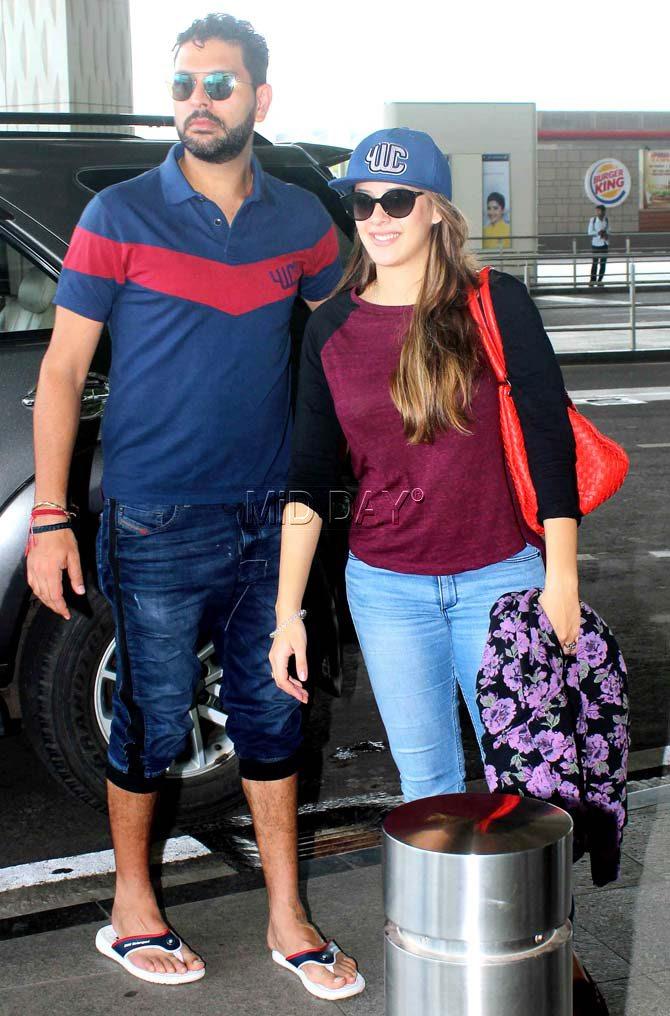 Yuvraj Singh and Hazel Keech