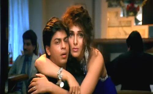 Yeh Lamhe Judaai Ke: A much-delayed romance mystery, the filming of the movie ended in 1994, but it did not release until 2004. Here again, SRK plays a singer, who is in love with his childhood friend, played by Raveena Tandon. However, a rift is created between the two by their other childhood friends, Mohnish Behl and Navneet Nishan, who end up getting murdered.