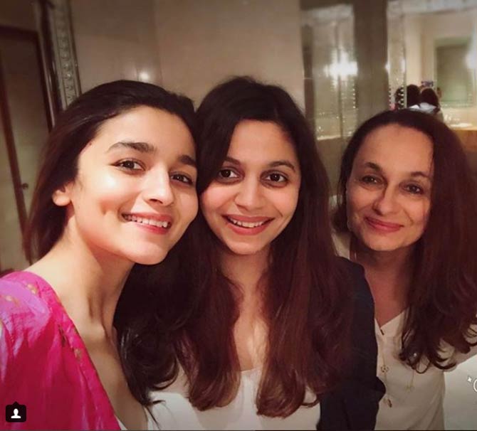 Alia Bhatt's sister Shaheen: Alia's elder sister Shaheen Bhatt (centre) has written a few scenes for Zeher and Jism 2. She was an assistant director for Raaz 3 and has also co-written Son of Sardaar, starring Ajay Devgn and Sonakshi Sinha.
