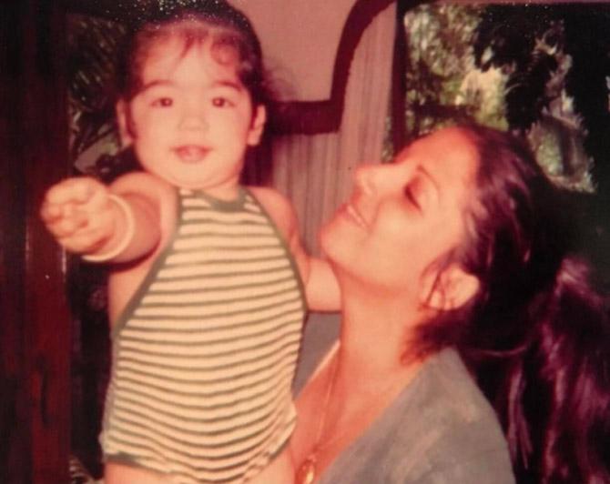 This wonderful childhood picture was posted by Sussanne Khan with her mother Zarine Khan. Yes, that cute little kid is Sussanne!