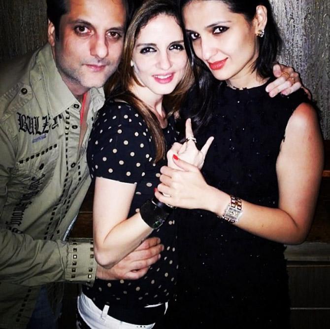 'We three are so unique in our own ways, yet there is this comfort zone that helps one another in our everyday lives as moms, independent working women and most of all as human beings,' Sussanne told mid-day adding, 'Farah is the giver, Simone is the protector and I guess I am the philosopher, together we shall always be a force field of energy. It's a gift to be a part of this force field and I feel blessed.' In picture: Sussanne Khan with her cousin-actor Fardeen Khan (son of Feroz Khan, brother of Sanjay Khan) and entrepreneur Anu Dewan.
