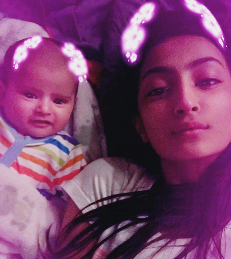 Reyansh Tiwari: Shweta Tiwari's son Reyansh was born on November 27, 2016. She shared his picture with daughter Palak, four months after his birth. She captioned the image, 'My angel.'