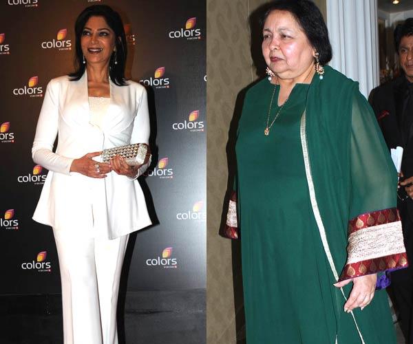 Simi Garewal and Pamela Chopra: Pamela, the wife of late filmmaker Yash Chopra, is the cousin of actress-turned-TV anchor Simi. Pamela's father Mohinder Singh and Simi's mother Darshi Garewal were siblings.