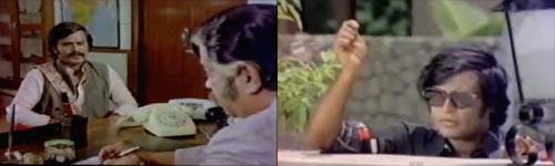 Do you know what the meaning of his stage name 'Rajinikanth' is? It means colour of night. In picture: A still from 'Thillu Mullu'