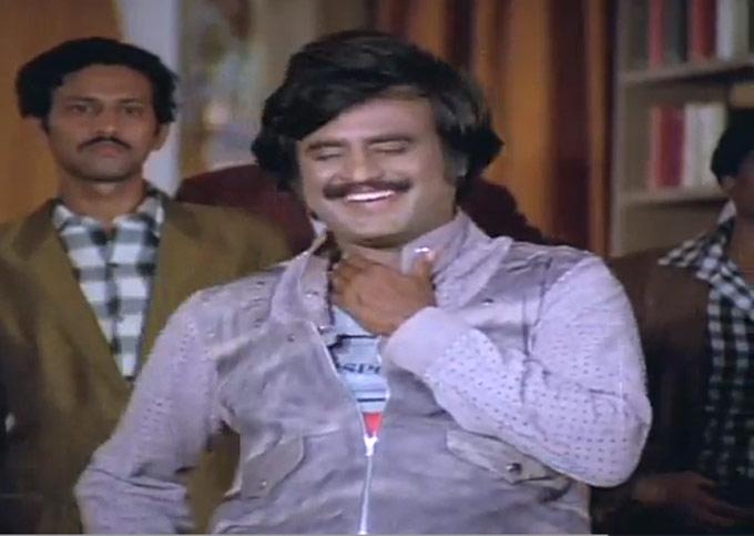 Interestingly, Rajinikanth has starred in the Tamil remakes of both Amitabh Bachchan's Don (1978) and Amol Palekar's Golmaal (1978) titled Billa (1980) and Thillu Mullu (1981) respectively. The latter could be considered his first foray into comedy. In picture: Rajini in 'Billa'