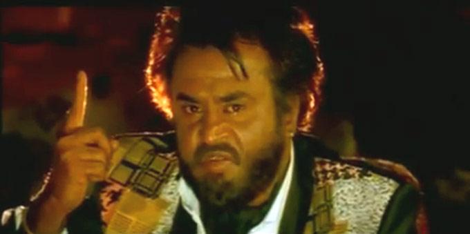 Rajinikanth enjoys a huge fan following in Malaysia as the majority of ethnic Indians there are Tamils. In picture: Rajinikanth in the blockbuster 'Baashha'