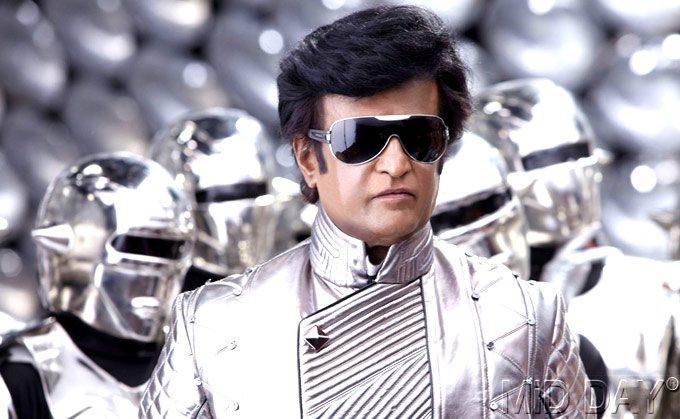 Since childhood, Rajinikanth was brought up speaking Marathi at home and Kannada outside. In picture: Rajinikanth in a still from 'Robot' as Chitti