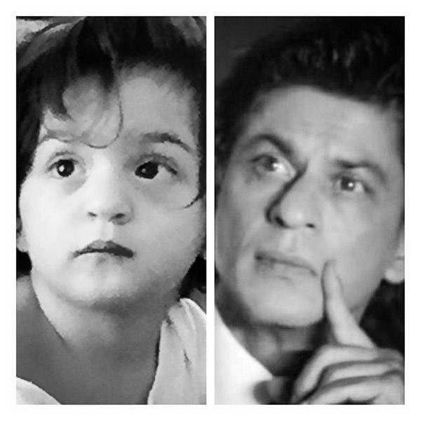 This photo will make you go aww for sure! SRK posted this photo and wrote, 'And before the tweets lead to an assumption of a troubled mindset, this pic of my Murphy baby & me... as they say 'awww' [sic]'