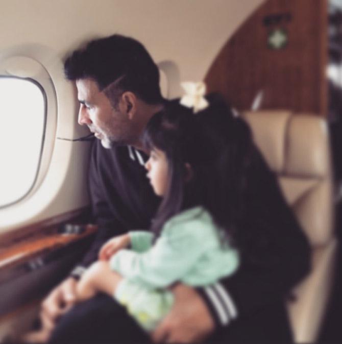 This one was clicked when Akshay Kumar and his family were off on a Swiss vacation. The actor often takes off on vacations with his family