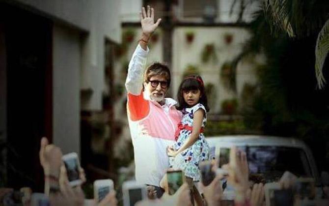 Amitabh Bachchan has said that his granddaughter Aaradhya's presence has brought a lot of happiness in their home and life.
