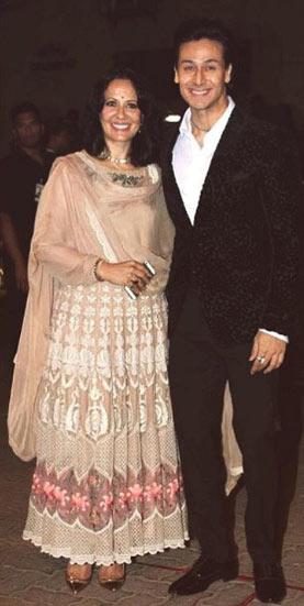 A young Tiger Shroff pictured with mom Ayesha Shroff at a party. Talking about Tiger's admiration for Michael Jackson, Ayesha had revealed once, 'He's always loved MJ as far back as I can remember! MJ and Bruce Lee. I had taken him for MJ's concert in 1996. Though Tiger was tiny back then! We spent the entire concert with me standing on a chair and Tiger on my shoulders!'