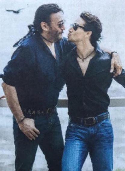 Tiger Shroff, who made his Bollywood debut with Heropanti in 2014, essayed a superhero in the 2016 film A Flying Jatt. Dad Jackie portrayed a role with similar shades years ago with Shiva Ka Insaaf. They are both pictured wearing similar outfits to commemorate the occasion.