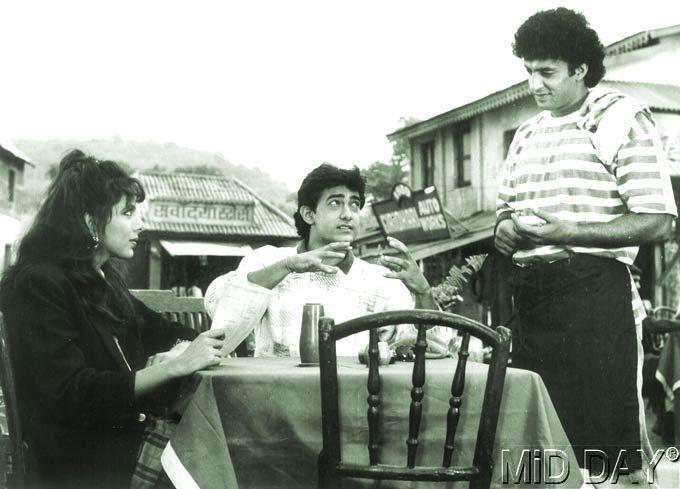 Aamir Khan with Pooja Bedi and Mamik in Jo Jeeta Wohi Sikandar, a film that remains popular among the masses till date