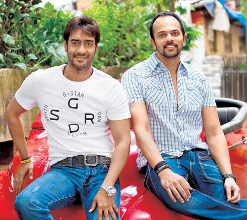 'Fan'cy this! A Jaipur-based fan was taken to the sets where Ajay Devgn was shooting. Poor guy, he was so excited till he came across director Rohit Shetty who raved and ranted about what he was doing on the sets. The unsuspecting fan started his rona-dhona till he saw Ajay standing right in front of him! Apparently, Ajay and Rohit wanted to do some prank!
