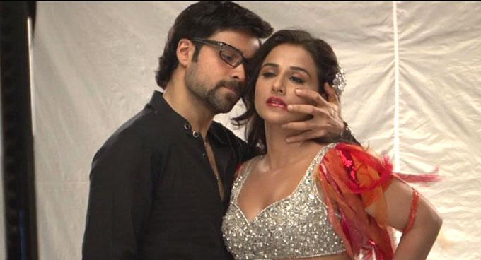 When Emraan got dirty: During the shoot of Ekta Kapoor's The Dirty Picture in Hyderabad, Emraan Hashmi played a 'dirty' prank on the film's leading lady, Vidya Balan. One day, photoshoots were happening with Vidya, Emraan and Tusshar Kapoor at the studio. While Vidya was shooting pictures in a complete Silk Smitha get up, with a plunging neckline and a short skirt, Emraan was fairly free and just hanging around. He held a glass of soft drink in his hands, pretended it was alcohol and started ogling at her. He even started winking and making faces at her. Vidya was baffled. Looking at the glass in Emraan's hand, she thought he was drunk and asked him not to distract her. To this, he quickly added, 'But what to do, you are looking very hot'. Vidya got really hassled with his behaviour and complained to the production managers. Seeing Vidya seething with rage, a production guy couldn't control himself and burst into laughter. Soon everyone on the sets, including Emraan, joined him. Vidya was bewildered to see everyone laughing but soon realised that she was made a 'bakra'.
