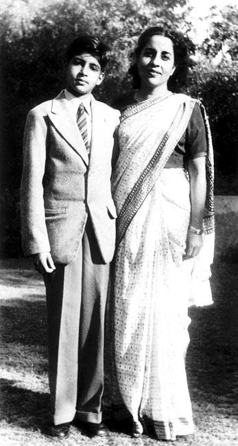 A young Amitabh Bachchan with his mother Teji Bachchan. Big B began his legendary film career in 1969 with Saat Hindustani. He went on to deliver box-office hits in the 1970s, garnering the image of Bollywood's Angry Young Man, which included Zanjeer, Deewar, Sholay, Amar Akbar Anthony, Don and many others. After a brief hiatus in the early 80s, he made a comeback in 1987 with Shahenshah and entered the 90s with successful outings like Hum, Akayla, Khuda Gawah and many more. He transitioned into an elderly role in Mohabbatein and went on to be a part of fine ventures like Kabhi Khushi Kabhie Gham..., Baghban, Waqt: The Race Against Time, Kabhi Alvida Naa Kehna, Cheeni Kum, The Sarkar trilogy and other films.