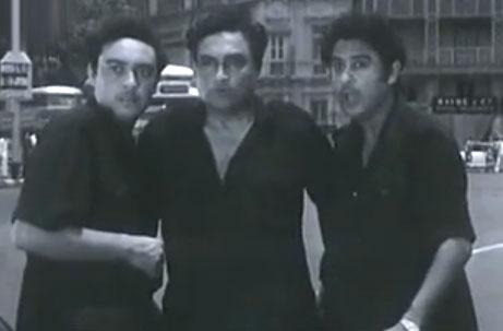 Ashok Kumar, Kishore Kumar and Anoop Kumar in Chalti Ka Naam Gaadi: The three Ganguly brothers enthralled audiences with their super comic acts in this 1958 classic.