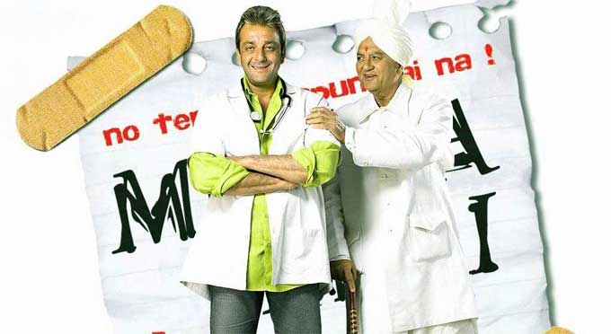 Sanjay Dutt and Sunil Dutt in Munnabhai MBBS: The father and son combination were seen in the heart-warming 2003 comedy.