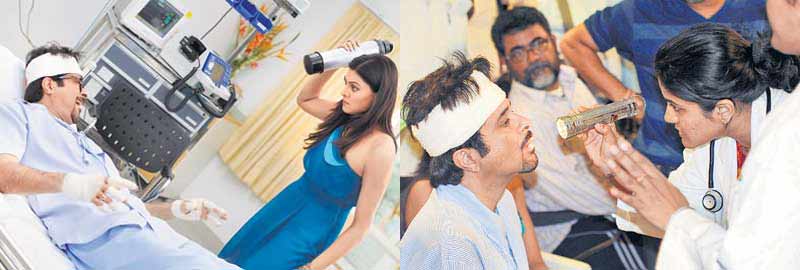 Things got a bit too realistic for Anil Kapoor while shooting for Anees Bazmee`s `No Problem` (2010). A scene in the movie required Sushmita Sen to throw stuff at him in anger. Among them was a thermos flask with sharp edges that scraped Anil`s lips leaving a deep cut. As the shoot was inside hospital premises, doctors rushed to his rescue. Things got a bit too realistic for Anil Kapoor while shooting for Anees Bazmee`s `No Problem` (2010). A scene in the movie required Sushmita Sen to throw stuff at him in anger. Among them was a thermos flask with sharp edges that scraped Anil`s lips leaving a deep cut. As the shoot was inside hospital premises, doctors rushed to his rescue.