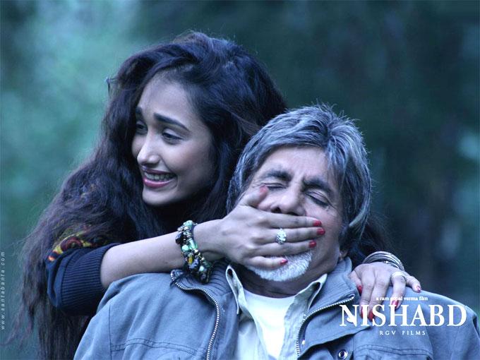 Jiah eventually made her Bollywood debut with the controversial film Nishabd (2007) starring Amitabh Bachchan and directed by Ram Gopal Varma. The film caused a furore for depicting an illicit affair between an older man and a teenage girl, which drew comparisons to the controversial 1962 Hollywood classic Lolita.