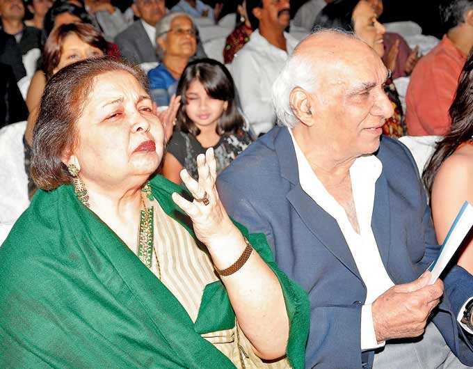 Bond of love: Yash Chopra and his wife Pamela. They have two sons, Aditya Chopra, who is now an acclaimed filmmaker and Uday Chopra, who is an actor.