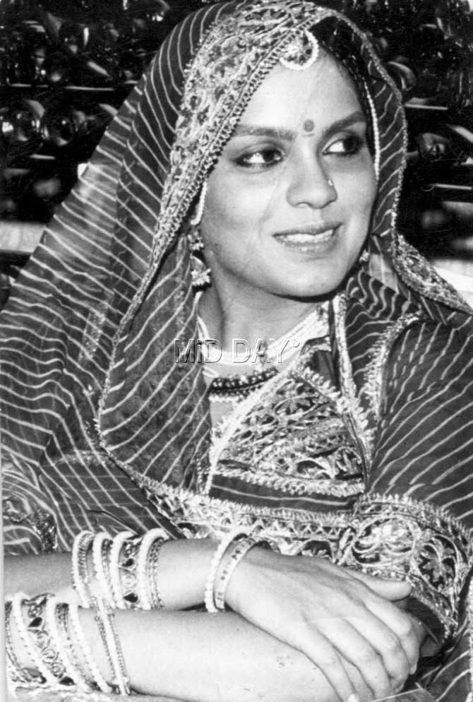 In picture: Zeenat Aman looks unrecognisable in this desi avatar for one of her films.
