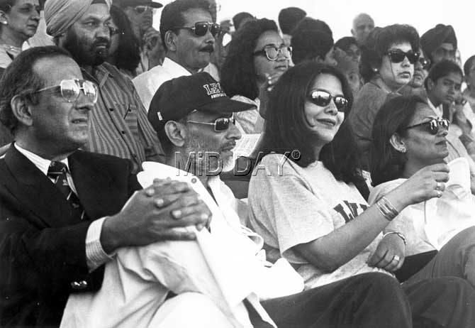 In picture: When Zeenat Aman and her husband Mazhar Khan attended a polo match at Mahalakshmi, Mumbai.