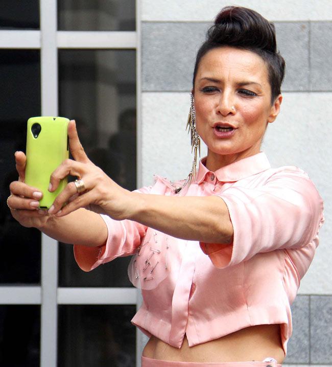 Adhuna Akhtar takes a selfie