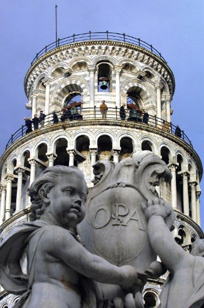Leaning Tower of Pisa in Italy: The Leaning Tower of Pisa, simply called the Tower of Pisa, is one of the most popular landmarks in Italy. The Tower of Pisa is the campanile or freestanding bell tower of the cathedral of the Italian city of Pisa. It is known worldwide for its unintended tilt.