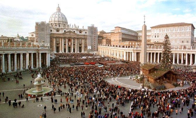 St. Peter's Basilica in Vatican City: The Papal Basilica of St. Peter in the Vatican, simply called as St. Peter's Basilica, is the world's largest church building. It is also considered as an Italian Renaissance church in Vatican City, the papal enclave within the city of Rome. St. Peter's Basilica, which has been an iconic landmark in the Christian world, was constructed by architect Michelangelo in 1626.