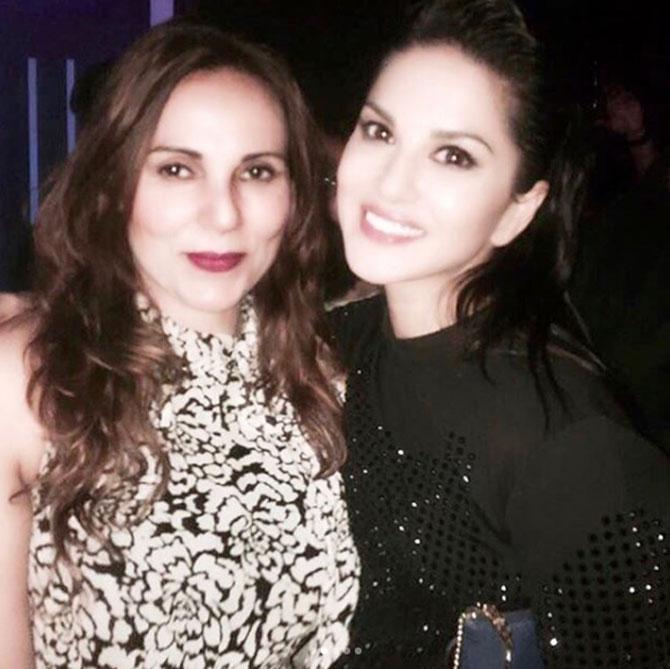 In picture: Anjali Hooda Sangwan at her birthday party with Sunny Leone