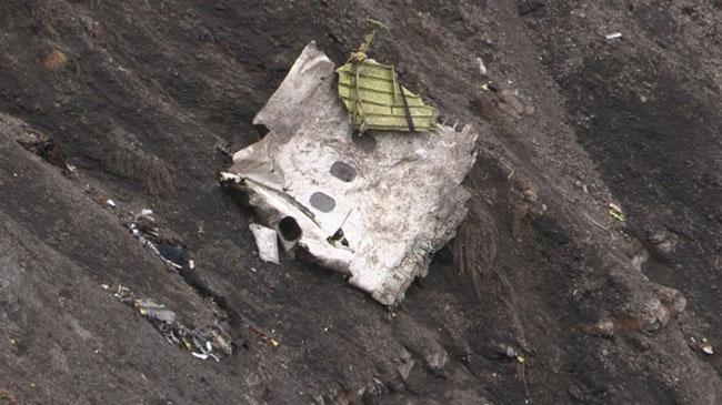 March 24, 2015: A screen grab taken from an AFP TV video on  shows debris of the Germanwings Airbus A320 at the crash site in the French Alps above the southeastern town of Seyne. The plane, which had taken off from Barcelona in Spain and was headed for Dusseldorf in Germany, crashed with 150 people onboard