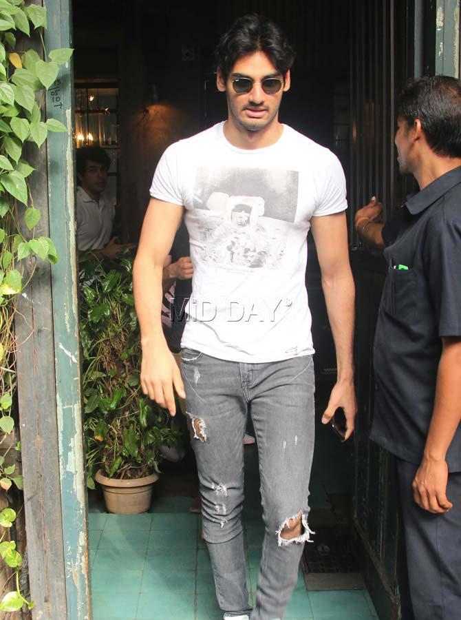 Pali Village Cafe, Bandra: The upscale cafe in Bandra's Pali Hill is a popular attraction amongst common man and Bollywood celebrities. Known for its rustic decor and romantic setting, Pali Village Cafe is recommended for a dinner or lunch date with your beloved. In picture: Suniel Shetty's son Aahan Shetty was spotted outside the eatery a few days back. Pic/Yogen Shah